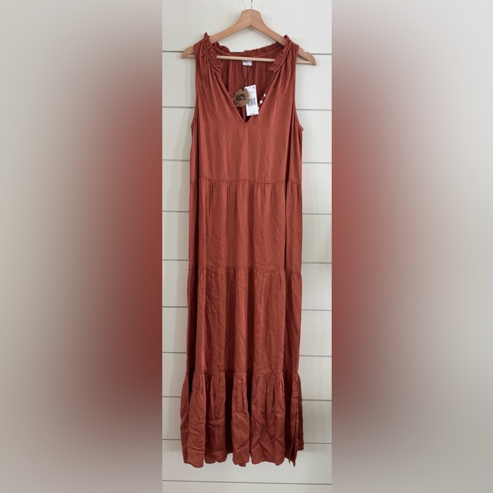 Bila 77 Rust Maxi Dress NWT